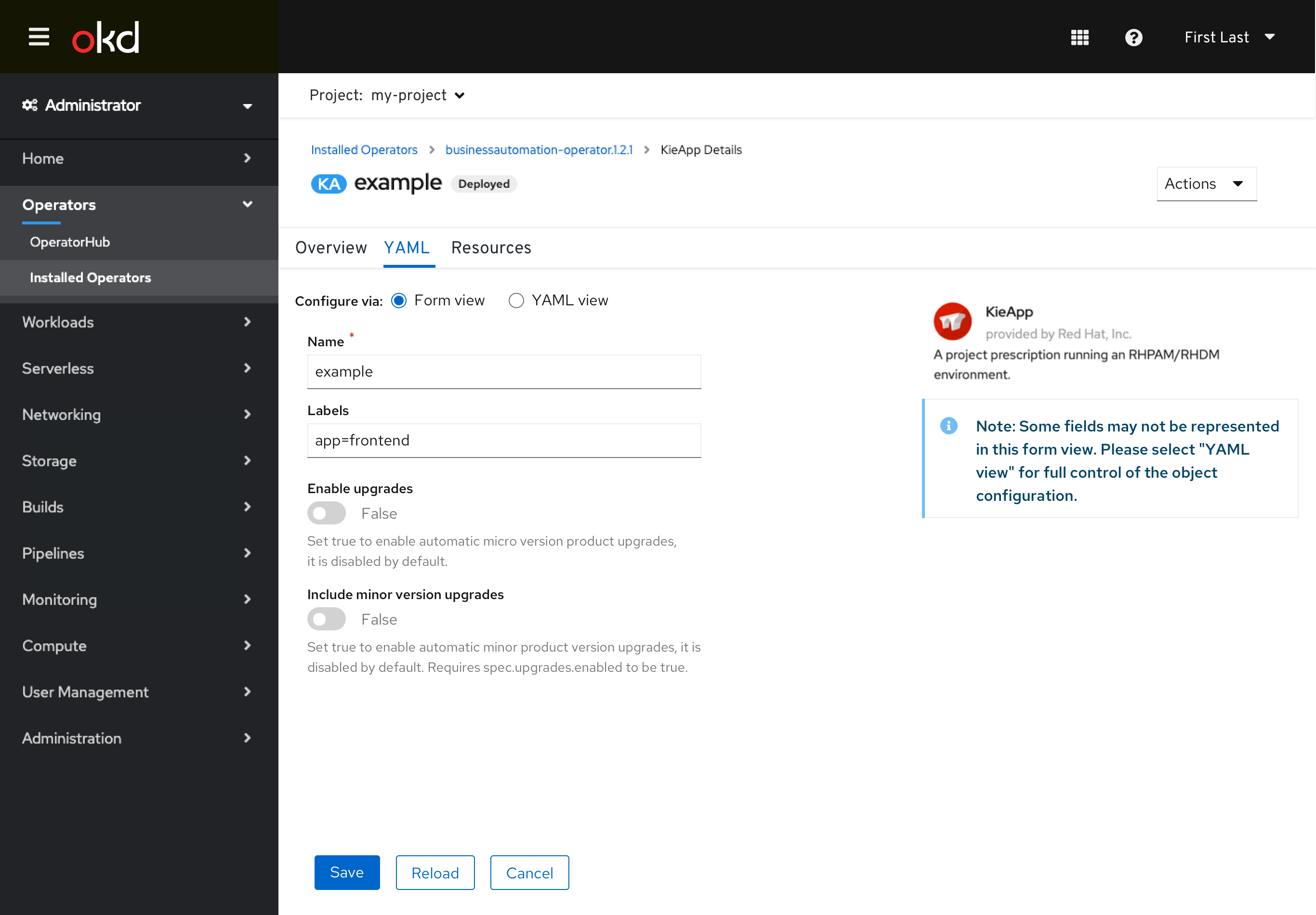 edit yaml tab form or yaml 2