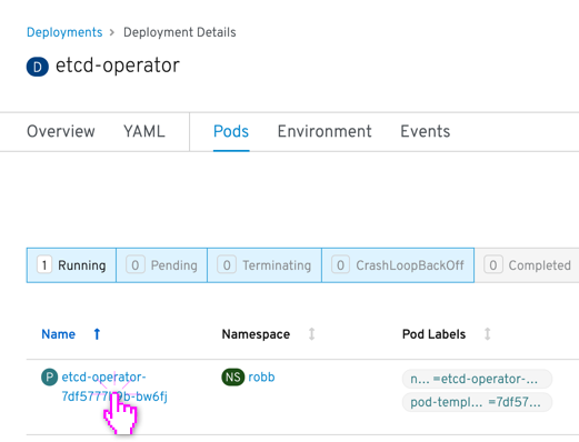 Breadcrumb deployment