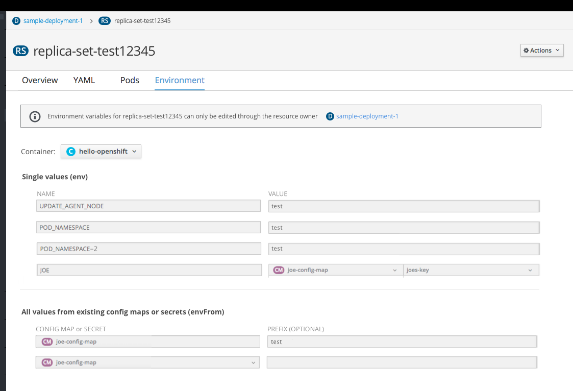 Summary Page Actions 1