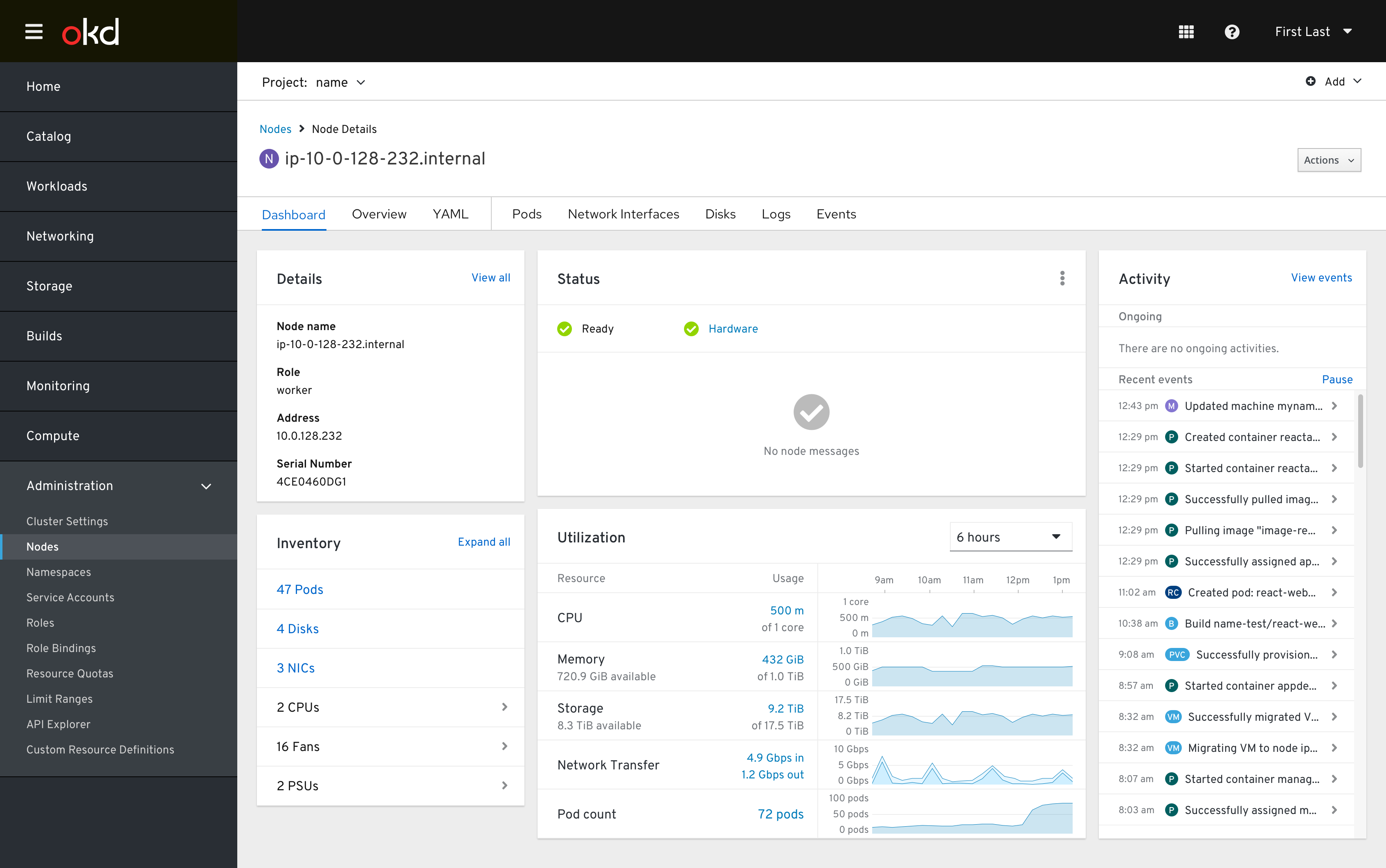 Node Dashboard