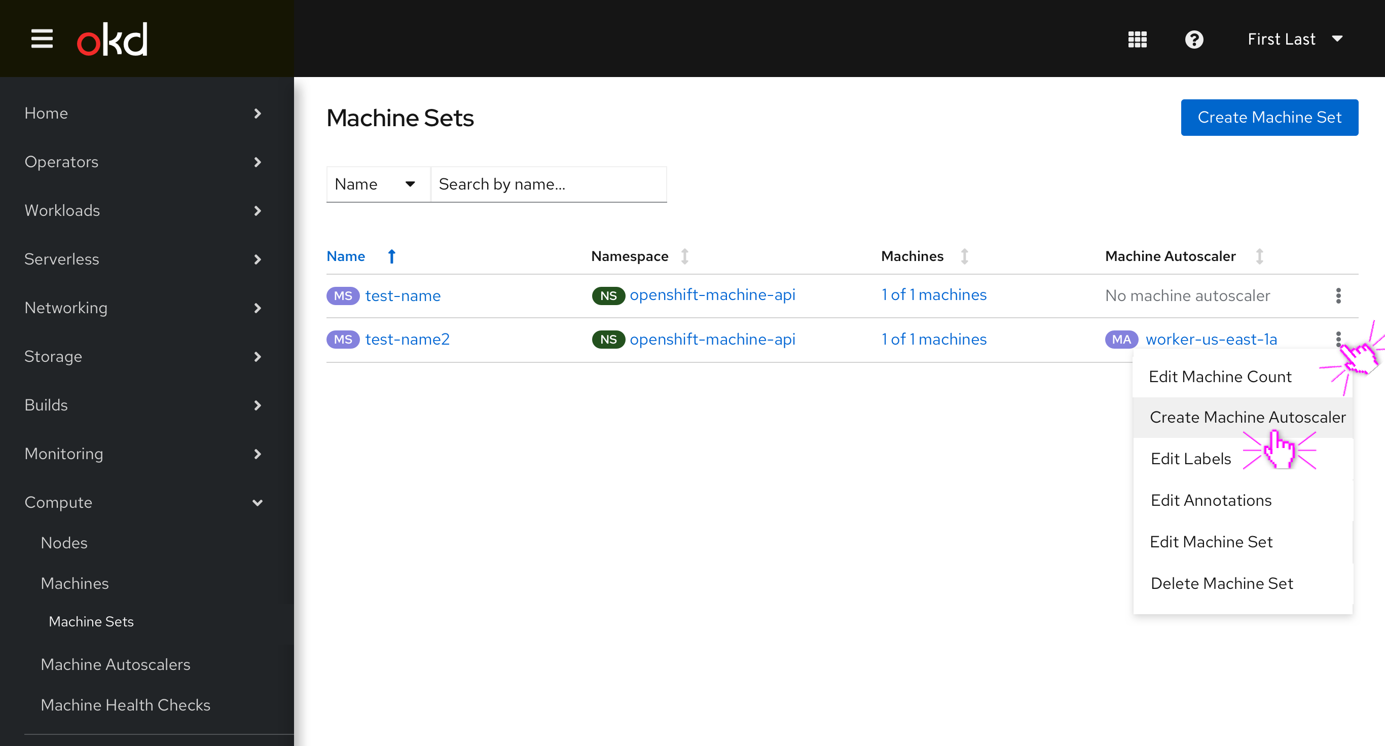 Machine Sets