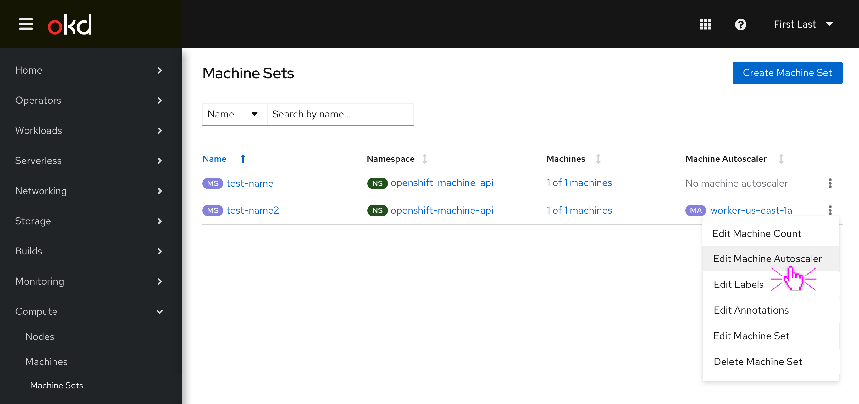 Machine Sets