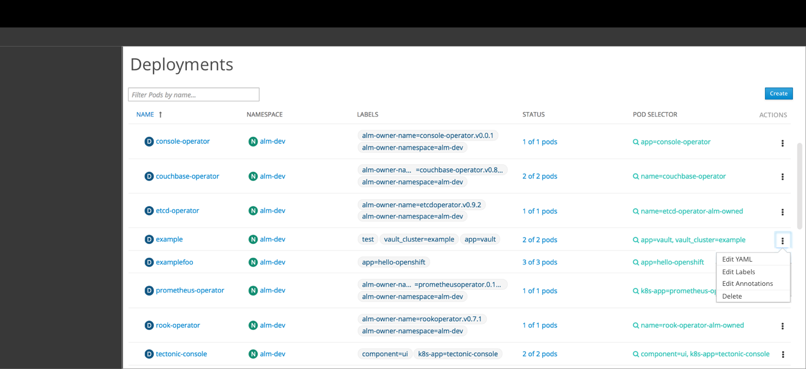 Summary Page Actions 1