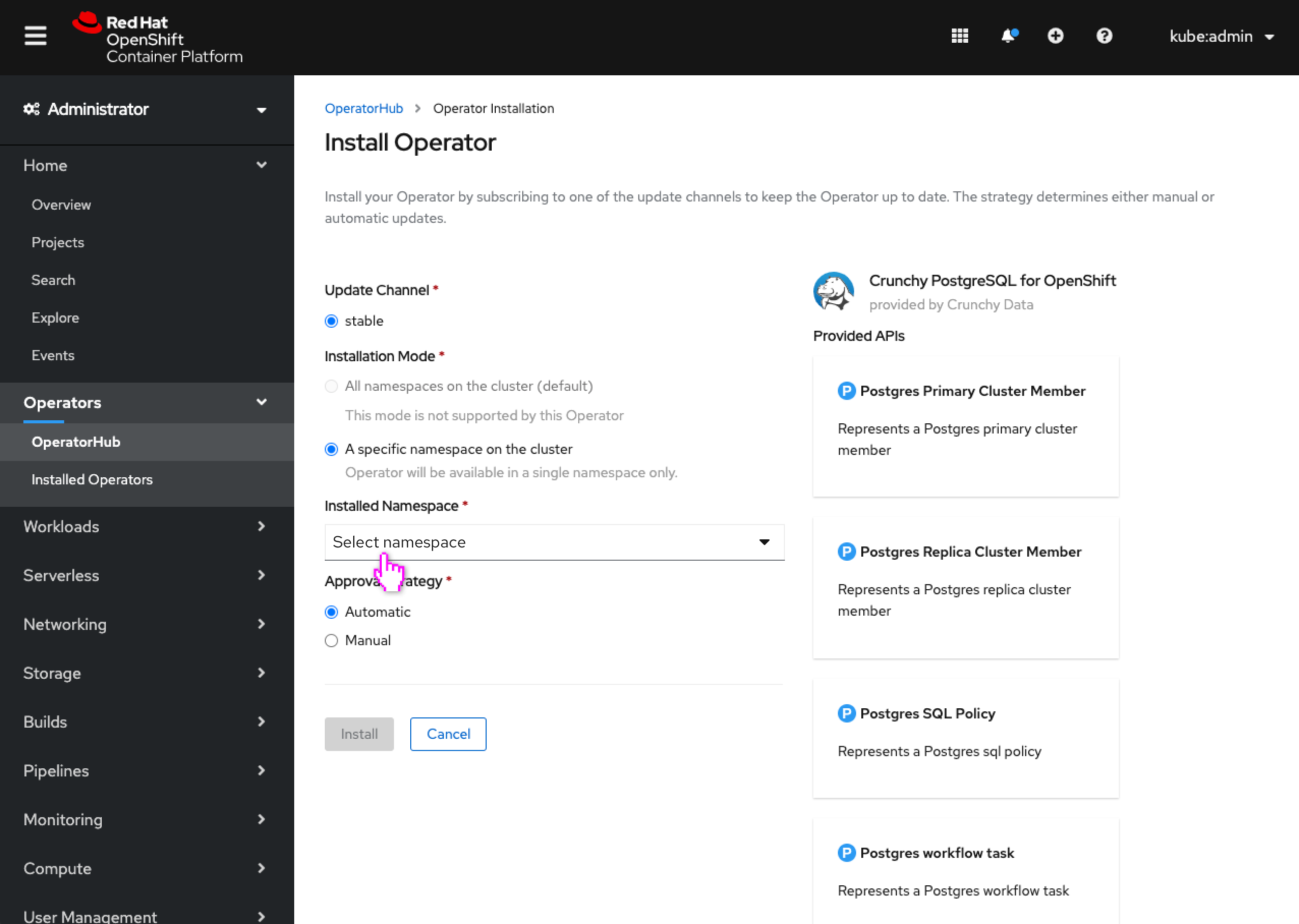 Cluster Operator Related Resources