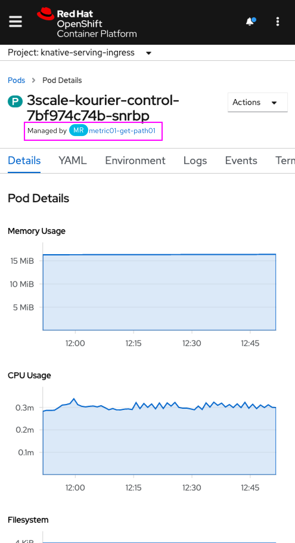 OperatorHub filters