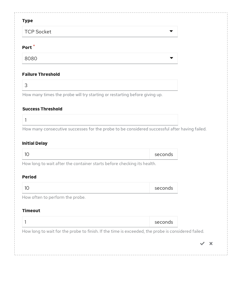 Health Checks tcp