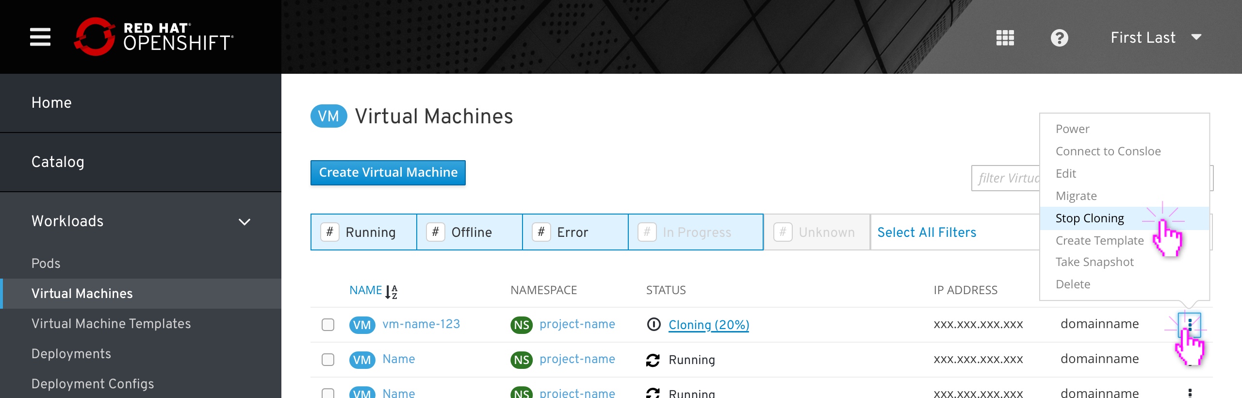 Source VM Options