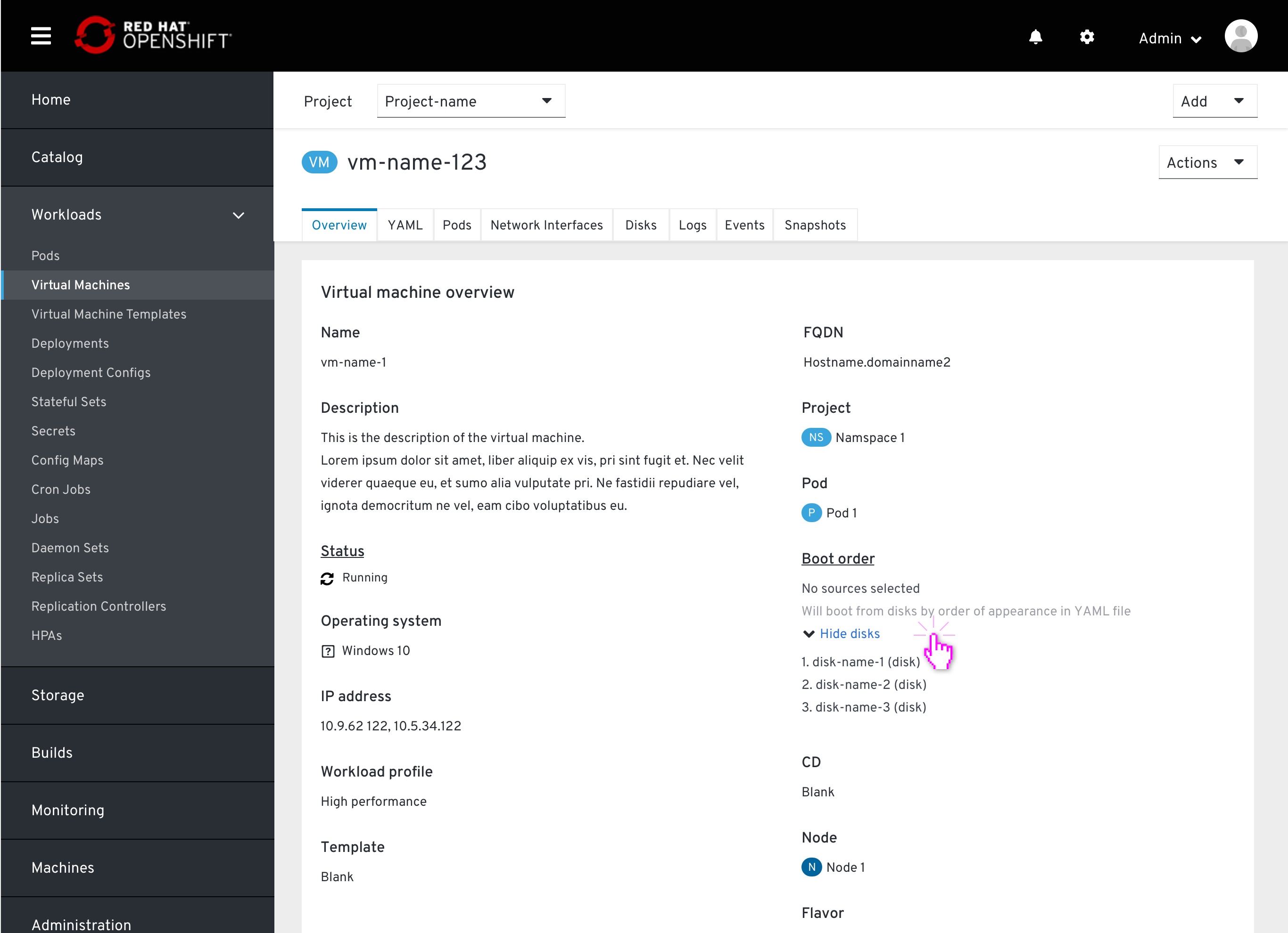 VM page - show disks by order of apperance on YAML