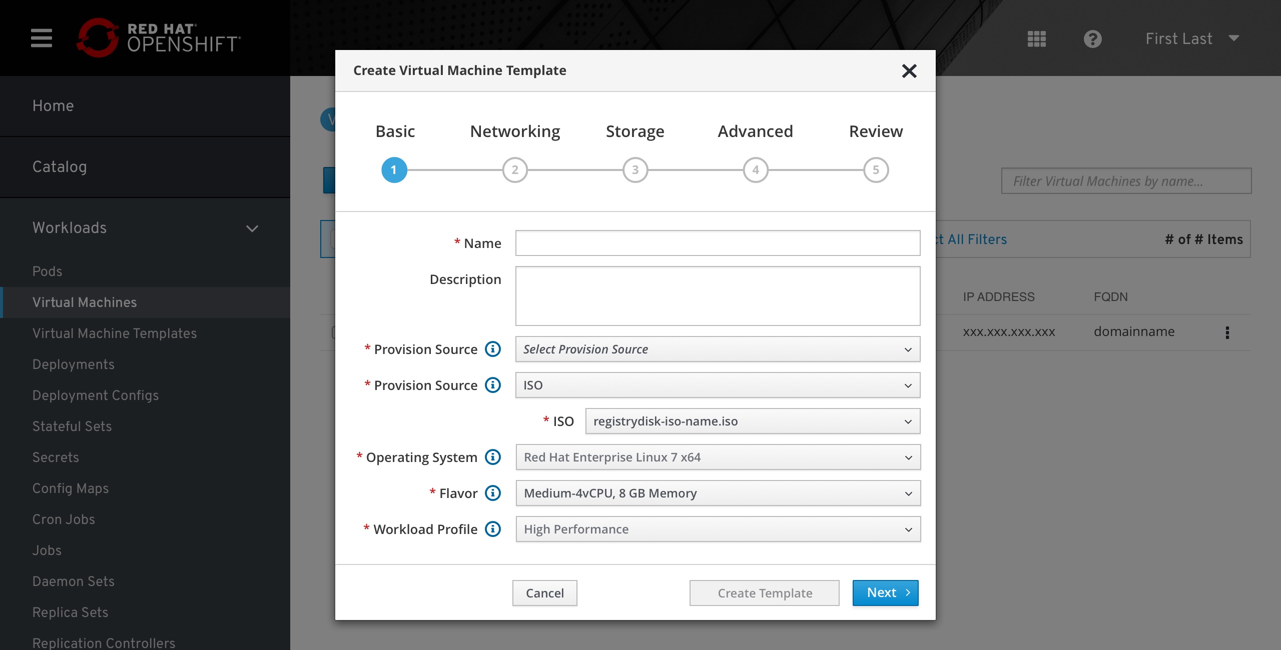 Offline Template List View