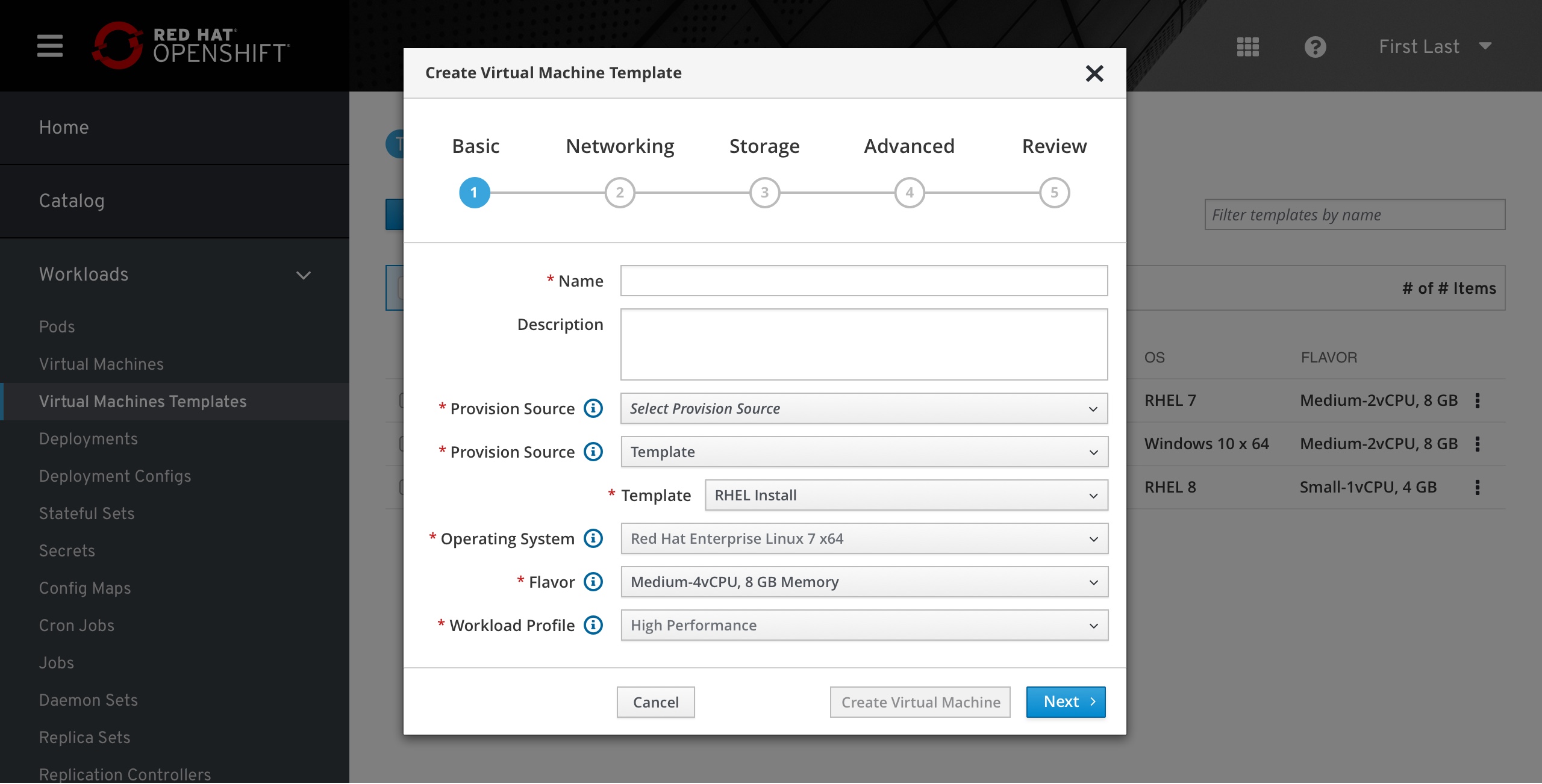 Offline Template List View